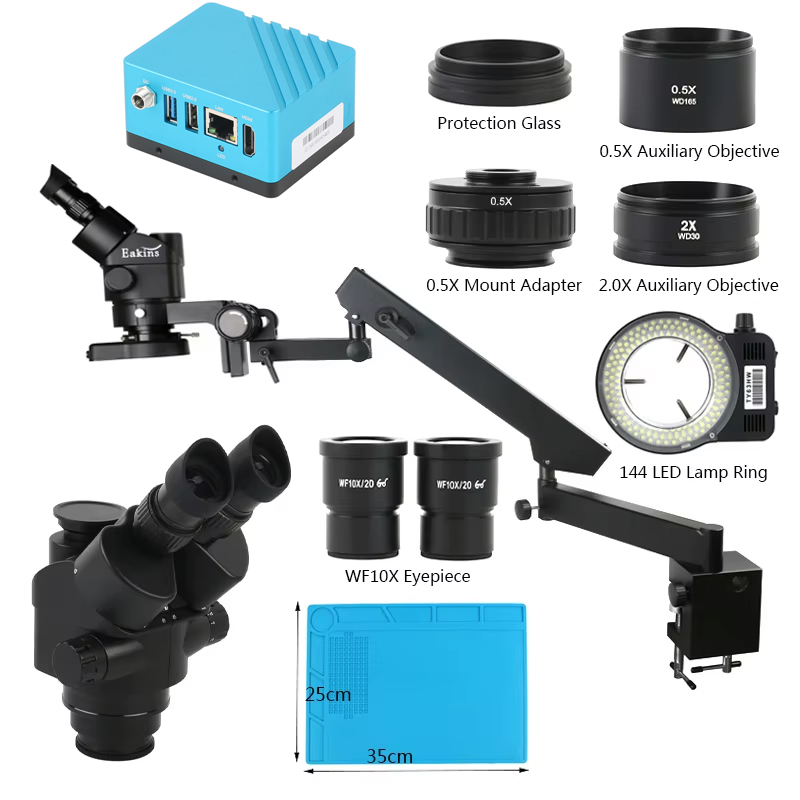 Simul-Focal Industrial Microscope 4K Hdmi - Caméra vidéo numérique UHD 4K IMX334