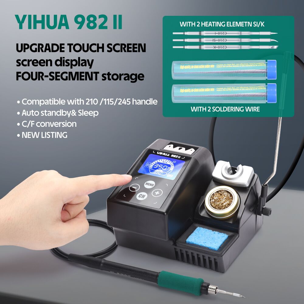 C210 Precision Soldering Station - YIHUA 982-II écran tactile C245 C210