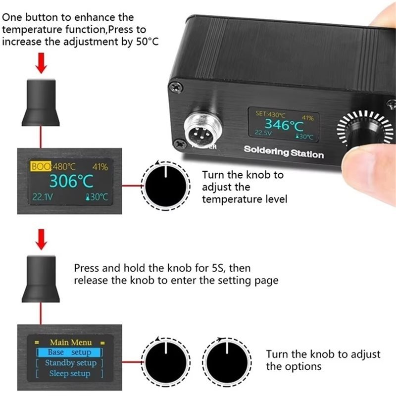 【A56X】T12 Mini station de soud - T12 Soldering Station Oled avis et prix