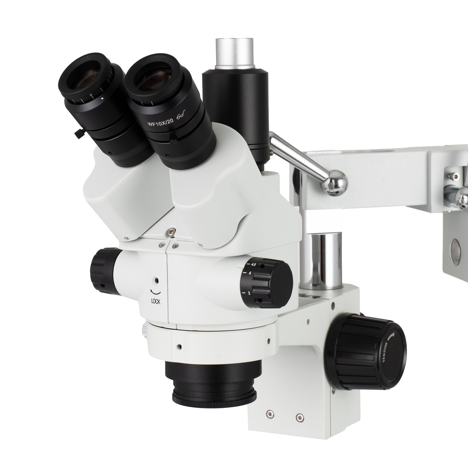 Tête de microscope stéréoscopi - Trinocular Stereo Microscope 7X-45X avis et prix