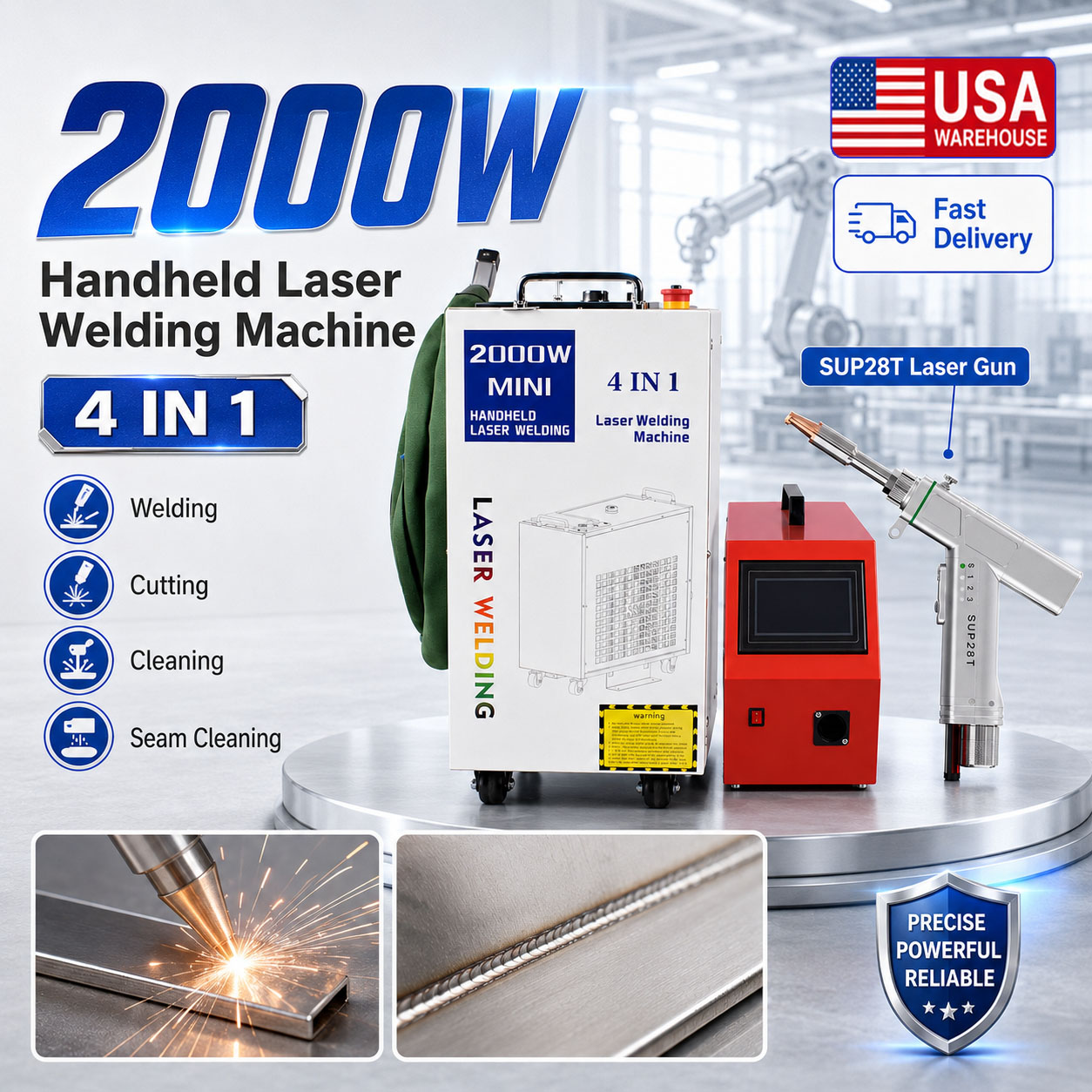 Machine de soudage laser 4-en- - Laser Soldering Machine Handheld avis et prix