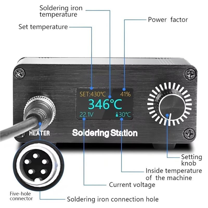 Station de soudage AB11-T12 po - T12 Soldering Station Oled avis et prix
