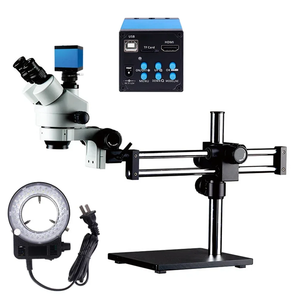 Microscope stéréo trinoculaire - Trinocular Stereo Microscope 7X-45X avis et prix